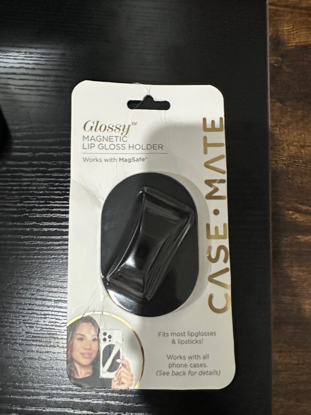 case-mate Glossy Magnetic Lip Gloss Holder - Black